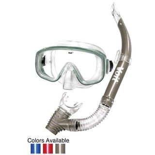 Dolphin Adult Mask and Snorkel Combo (Colors will vary) Scuba & Snorkels