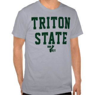 RUN 671 Triton State RUN671 University Tshirts