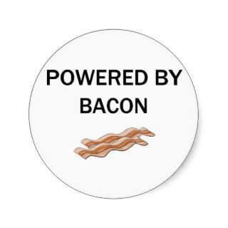 Powered By Bacon Stickers