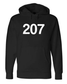 207 AREA CODE Unisex Fleece Hoody Sweatshirt. Portland Clothing