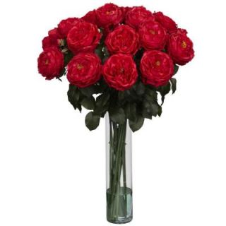 31.0 in. H Red Fancy Rose Silk Flower Arrangement 1219 RD