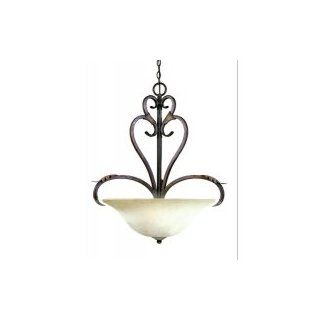World Imports Lighting WI262824 Crackled Bronze with Silver Olympus Olympus Pendant   Ceiling Pendant Fixtures  