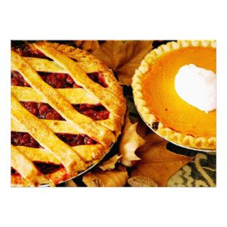 Thanksgiving Pie Invitation