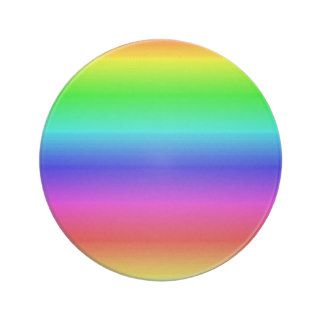 Rainbow Optical Illusion Beverage Coaster