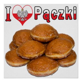 I Heart Paczki Polish Food Print