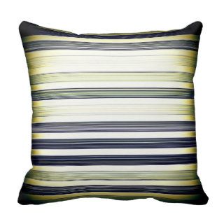 Shiny Metallic Stripes Design Pillows