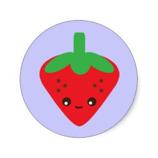 Kawaii Strawberry Sticker