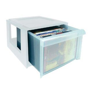 DVD Organize Storage Box   Clear   Audio Video Media Cabinets