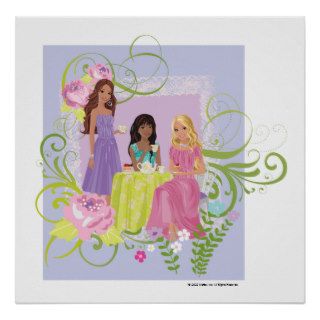 Barbie And Friends Having A Tea Party Print