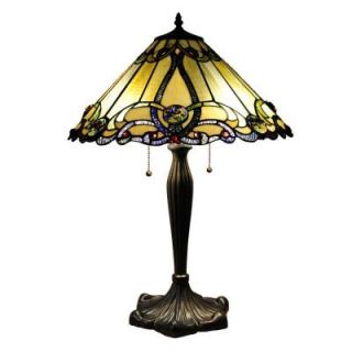 Chloe Lighting Tiffany style Victorian 18 in. 2 Light Resin Table Lamp CH18A518 TL2