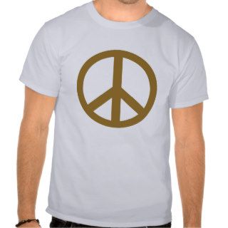 Chocolate Brown Peace Symbol Products Tshirts
