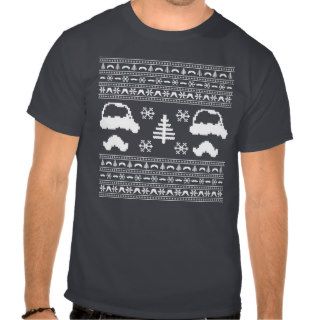 Funny Mustache Ugly Cristmas Sweater T Shirts