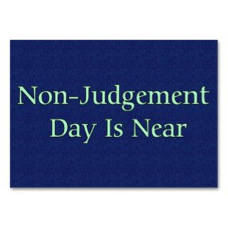 Non Judgement Day Is Near Business Card Template