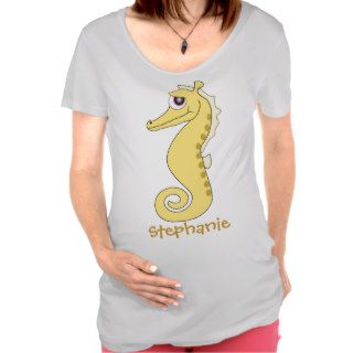Seahorse Just Add Name Maternity T shirts