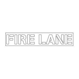 Plastic Wording Stenci   Fire Lane  Paper Stencils 