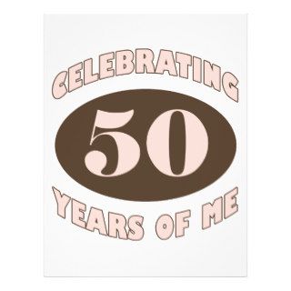 Funny 50th Birthday Gifts Custom Flyer