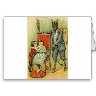 Krampus Has A Snazzy Suit Greeting Cards