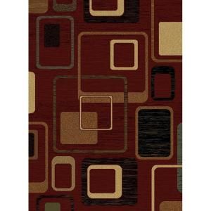 United Weavers Interlude Burgundy 7 ft. 10 in. x 10 ft. 6 in. Area Rug 540 02034 912
