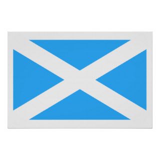 Scotland(Traditional), United Kingdom flag Print