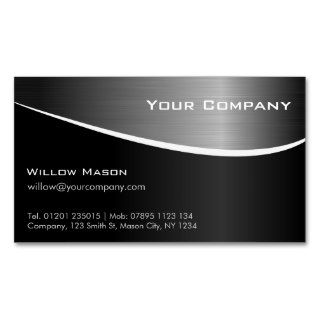 Black Stainless Steel Professional Business Card