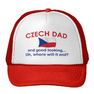 Good Looking Czech Dad Trucker Hats