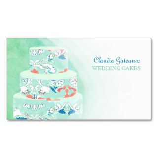 PixDezines wedding cakes/watercolor affects Business Card