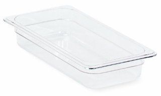 Crestware Polycarbonate Food Pan Third Size 2 1/2 Inch Food Savers Kitchen & Dining