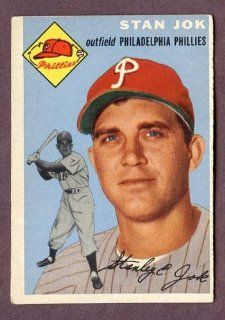1954 Topps #196 Stan Jok Phillies EX 220721 Kit Young Cards at 's Sports Collectibles Store