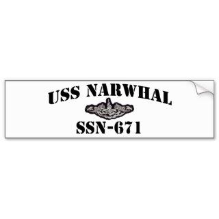 USS NARWHAL (SSN 671) BUMPER STICKER