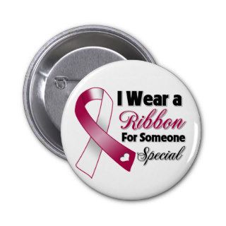 Head and Neck Cancer Ribbon Someone Special Pinback Buttons