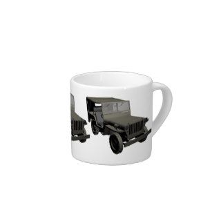 Willys Jeep Right Hand Drive Espresso Mugs
