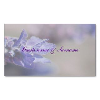 Lavender table placement seating wedding business card