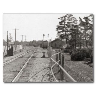 Michigan Central Railroad Yard Postcard