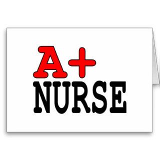 Funny Gifts for Nurses  A+ Nurse Greeting Cards