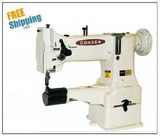 Consew 227R 2 Heavy Duty, Drop Feed, Single Needle Walking Foot Lockstitch Sewing Machine