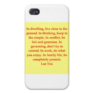great Lao Tzu Quote iPhone 4 Covers