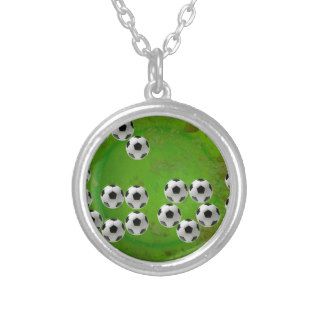 SOCCER BALL GREEN BACKGROUND PRODUCTS CUSTOM JEWELRY