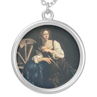 Saint Catherine of Alexandria,  Caravaggio Custom Necklace