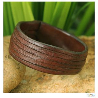 Handcrafted Leather 'Many Rivers' Bracelet (Thailand) Novica Bracelets