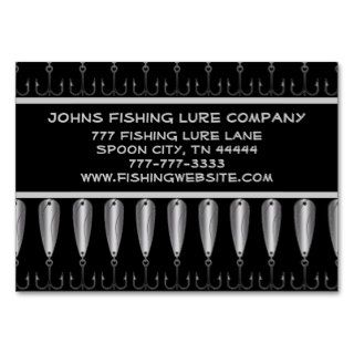 Personalized Fishing Spoon Lure Angling Fisherman Business Card Template