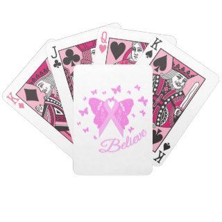 Believe Butterfly Awareness Bicycle Playing Cards