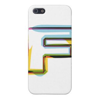 Abstract and colorful letter F iPhone 5 Cases