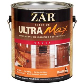 ZAR 1 gal. Gloss Ultra Max Waterborne Oil Modified Interior Polyurethane 209097