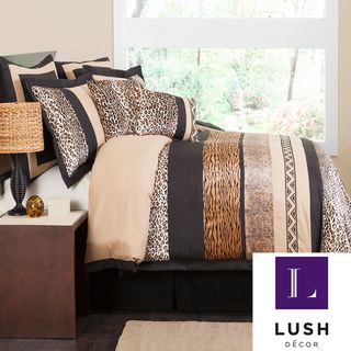Lush Decor Tribal Dance 8 piece Brown Comforter Set Lush Decor Comforter Sets