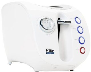 Elite Cuisine ECT 231W MaxiMatic 2 Slice Cool Touch Toaster with Illuminated Buttons Kitchen & Dining