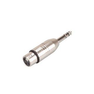 XLR 3 pin Female to 6.3mm (1/4 inch) Stereo Male Adapter 