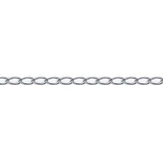 So Chic Jewels   Sterling Silver 45 cm Diamond Cut 1.5 mm Curb Chain Necklace Chain Necklaces Jewelry