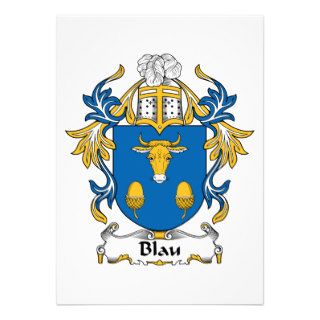 Blau Family Crest Custom Announcement