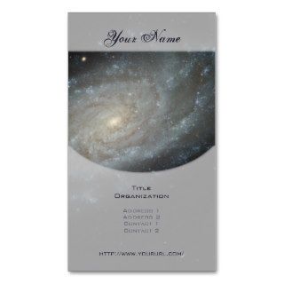 Spiral Galaxy NGC 3370 Business Card Template