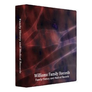 Family Medical History Abstract Cells Vinyl Binder